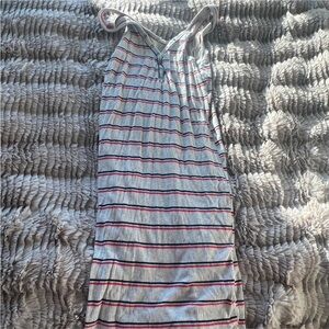 Lush Red and Black Striped Top